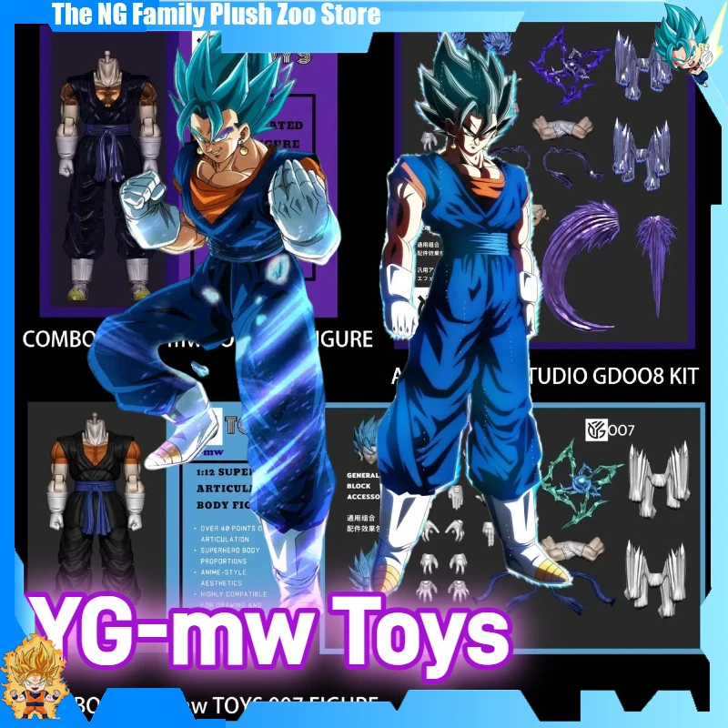 

YGmw Studio Dragon Ball Blue World Dragon Yingwu Taoist Ultimate Combination Human Vegetable 3.0 Action Figure Collectible Toy