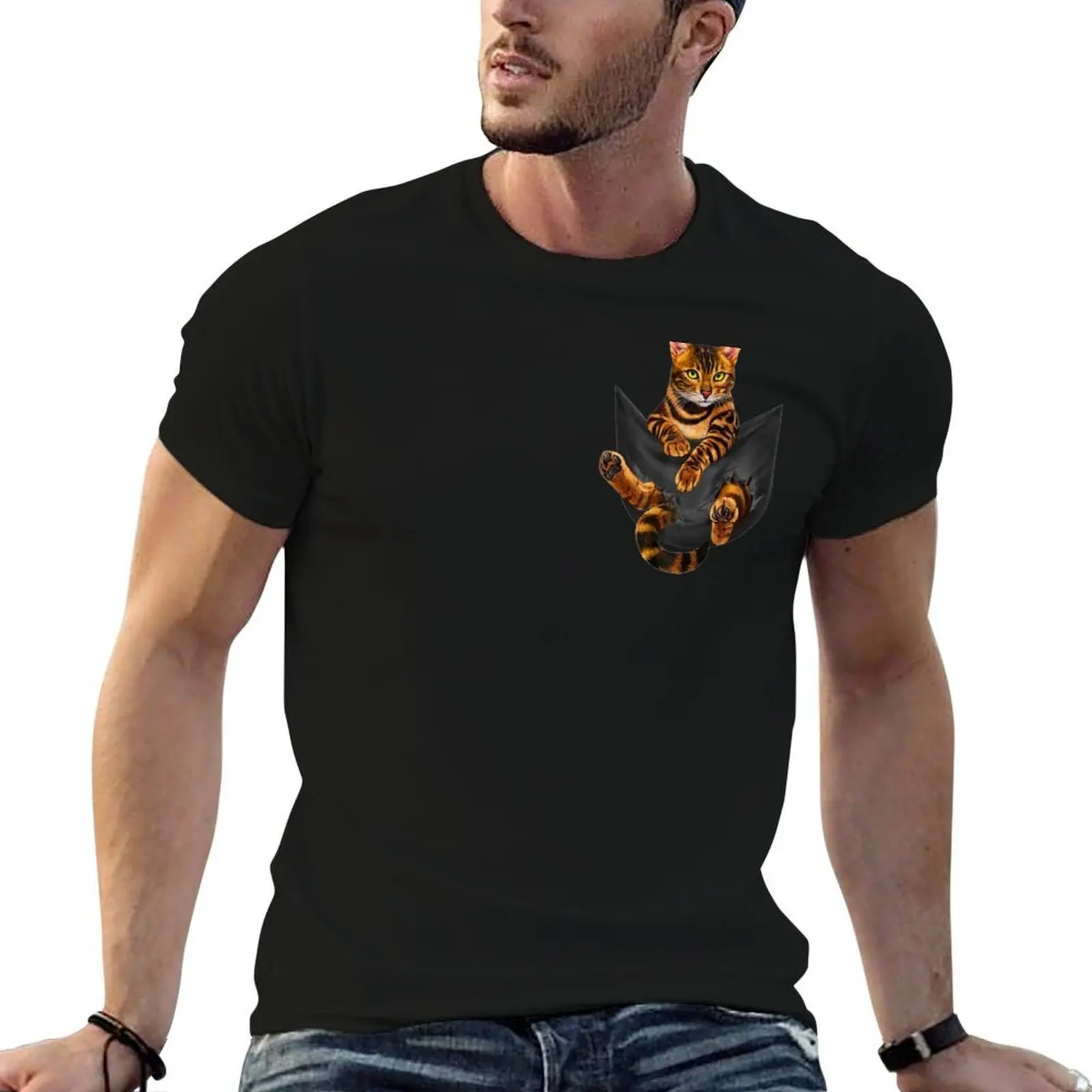 

Cat Funny t Bengal shirts T-Shirt graphic designer shirt t In for man t vintage Pocket man oversize anime shirts