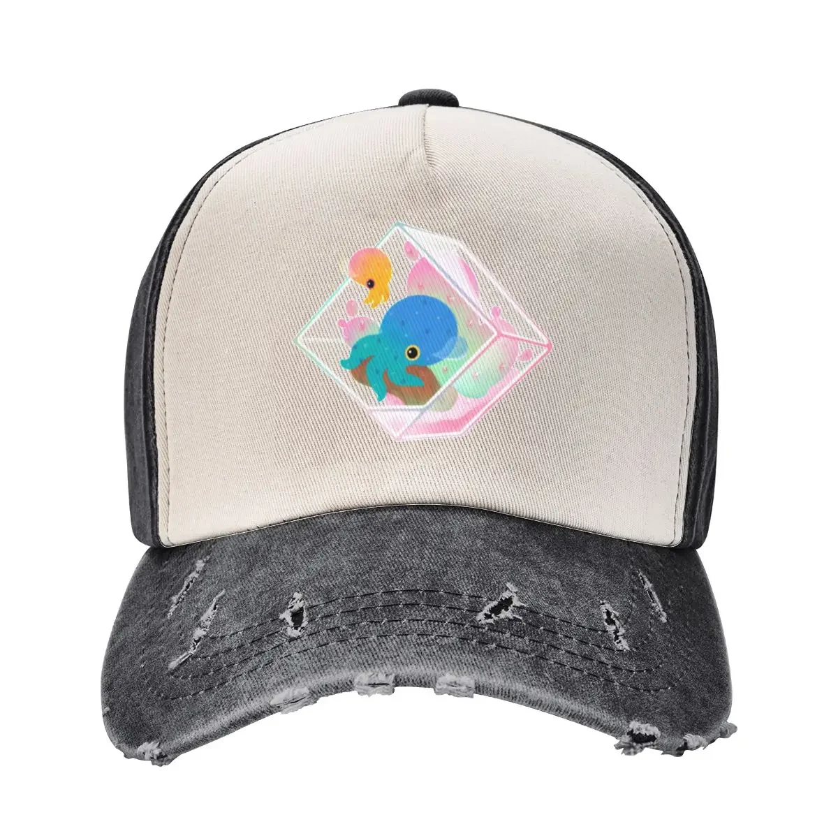 

Ocean terrarium - Bobtail squids Baseball Cap beach hat Horse Hat Christmas Hat men Women's Men's