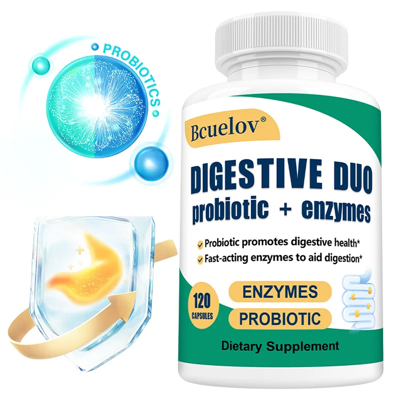 Digestive Enzyme + Probiotic Capsules, Boost Immunity, Promote Digestive Health, Maintain Intestinal Health, Weight Management