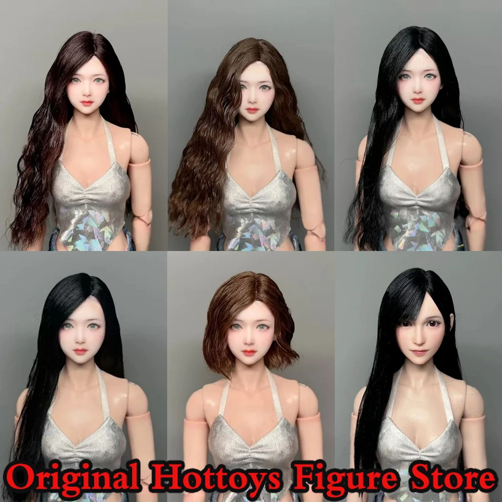 

1/6 Scale Female Soldier Scene Accessories Multi Style Wigs Series For 12-inches Action Figure Bald Head Model Doll Toys