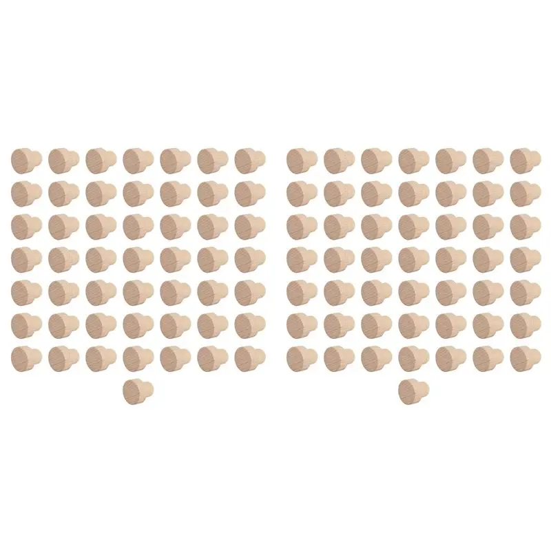 ABCA-100Pc Wine Bottle Cork T Shaped Cork Plugs For Wine Cork Wine Stopper Reusable Wine Corks Wooden And Rubber Wine Stopper