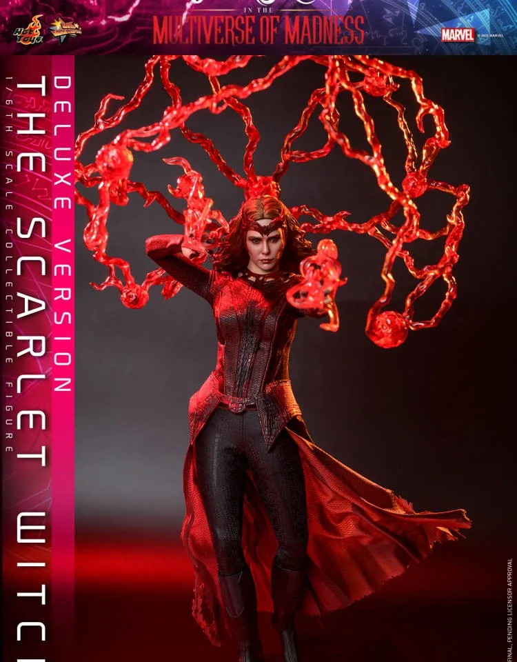 Original Hot Toys Scarlet Witch Action Figure Doctor Strange The Scarlet Witch Anime Figures  HT MMS65 Statue  Collect Toy Gifts