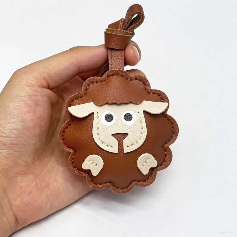Sheep Shaped Travel Bag Durable PU Leather Stitching Multi Colors Portable Tote for Trip Home Decor Gift