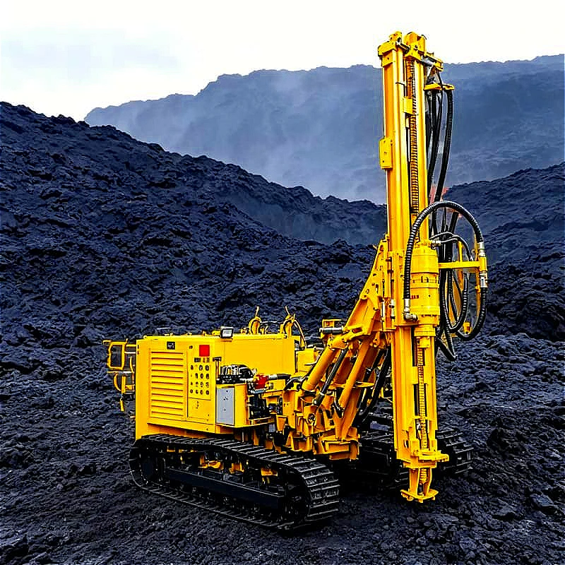 DTH Truck Rig Self Propelled DTH Hammer Unit Custom Adjustable Drilling Angle 90 Deg  Slope Support Soil Nailing Anchor Drilling