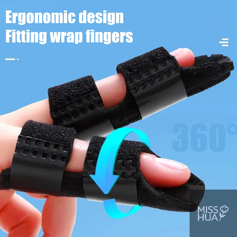 HUA قابل للتعديل إصبع مصحح جبيرة لوح فولاذي لتخفيف الآلام إصبع هدفين دعم جبيرة اليد إصلاح حزام حامي تنفس #2