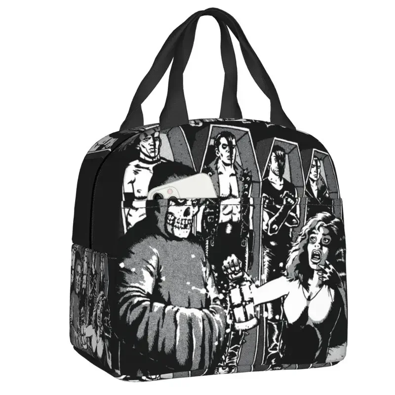 Punk Rock Misfits Return Lunch Bag Cooler Thermal Insulated Lunch Box For Women Kids School Children Beach Camping Food Tote Bag