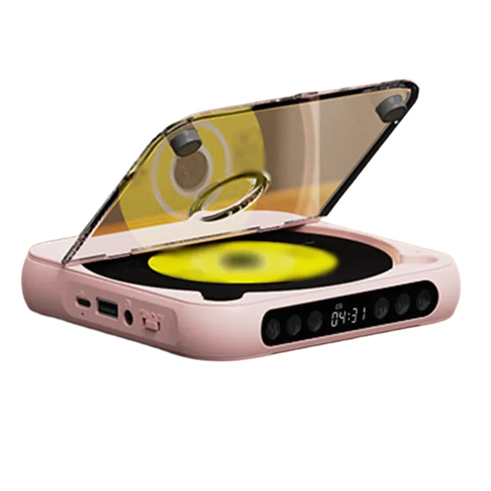 

Портативный CD-плеер с ЖК-экраном для отображения названий песен и времени, а также аккумулятором на 2000 мАч для использования в путешествиях