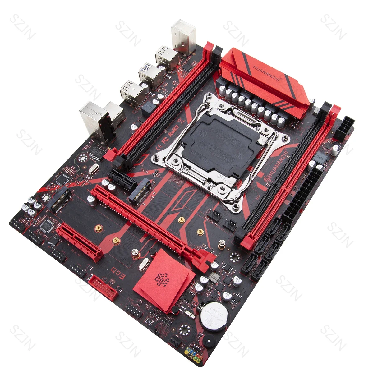 HUANANZHI X99 QD3 Motherboard with E5 2666 V3 64GB RAM Series RECC Memory Support NVME USB3.0 SATA