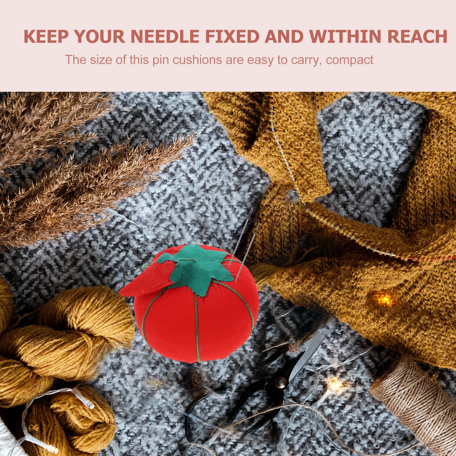 

4Pcs Sewing Pin Cushions Tomato Stylish Needle Holders Compact Convenient Pin Cushions for Sewing Embroidery Tools