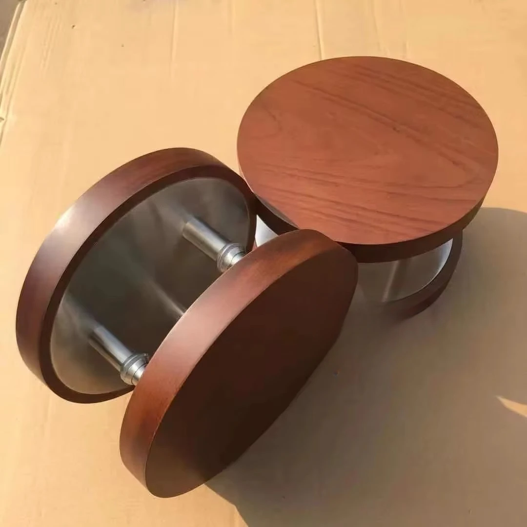 Simple design stainless steel sus304 round wooden door handle