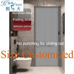 Porta dobrável personalizada favo de mel, Liga de alumínio, Porta deslizante para cozinha, Varanda furtiva, Banheiro, Vaso sanitário, Banheiro