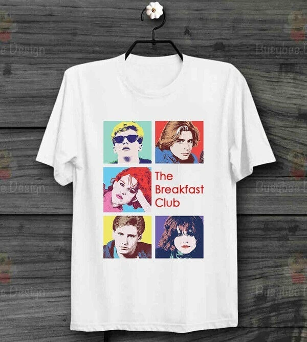 

The Breakfast Club Movie Graphic Printing Summer Luxury Brand Cotton Men's and Women's T-Shirts Short Sleeves Street Fashion