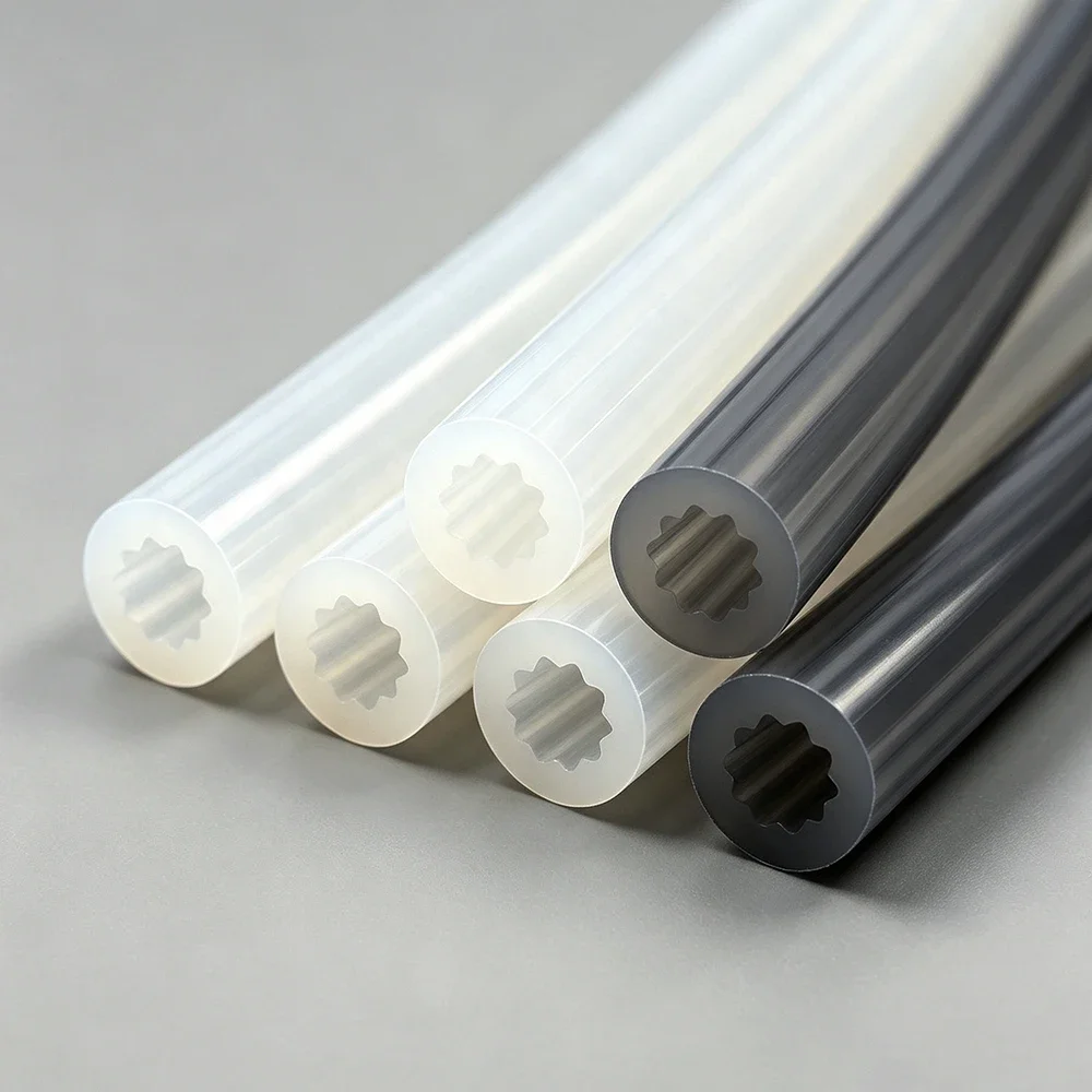 PTFE Teflonto Tube 2.5mm ID 4mm OD Multiple Colors High Temperature Anti Corrosion Star Shaped for 3D Printer Hotend