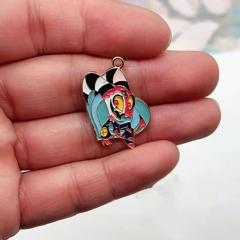 10pcs Alloy Drip Oil Charm Cartoon Anime Enamel Charms Cute Earring DIY Keychain Bracelet Pendant Jewelry Accessories for Making