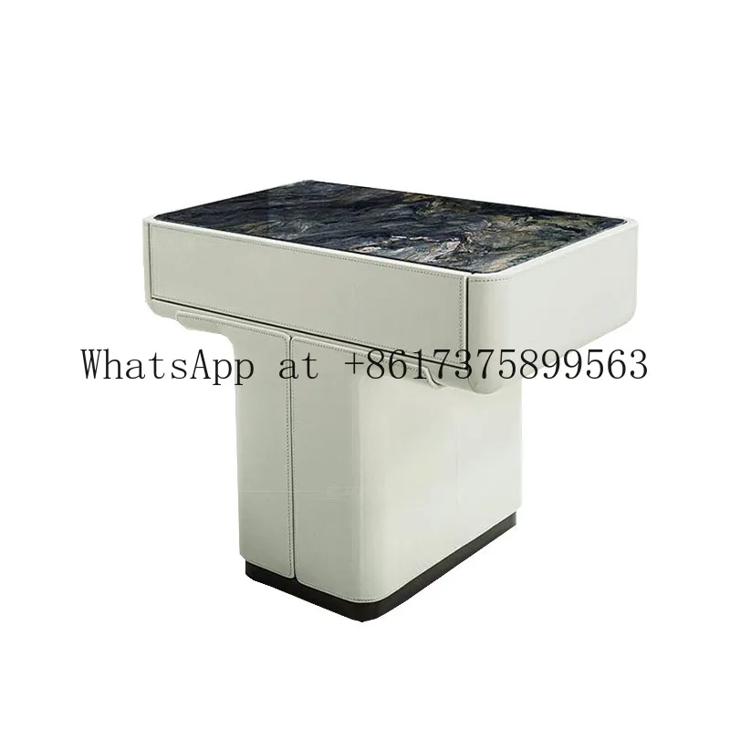 Bedside Bedroom Home Villa Premium Modern Den Nightstand Storage Furniture