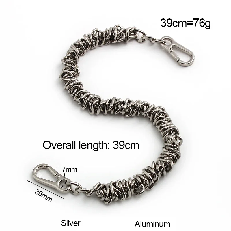 2/10/20PCS 39/75CM Aluminium Metal Chains With Buckles For Replacement Crossbody Shoulder Bags Purse Handbags Belt Accessories