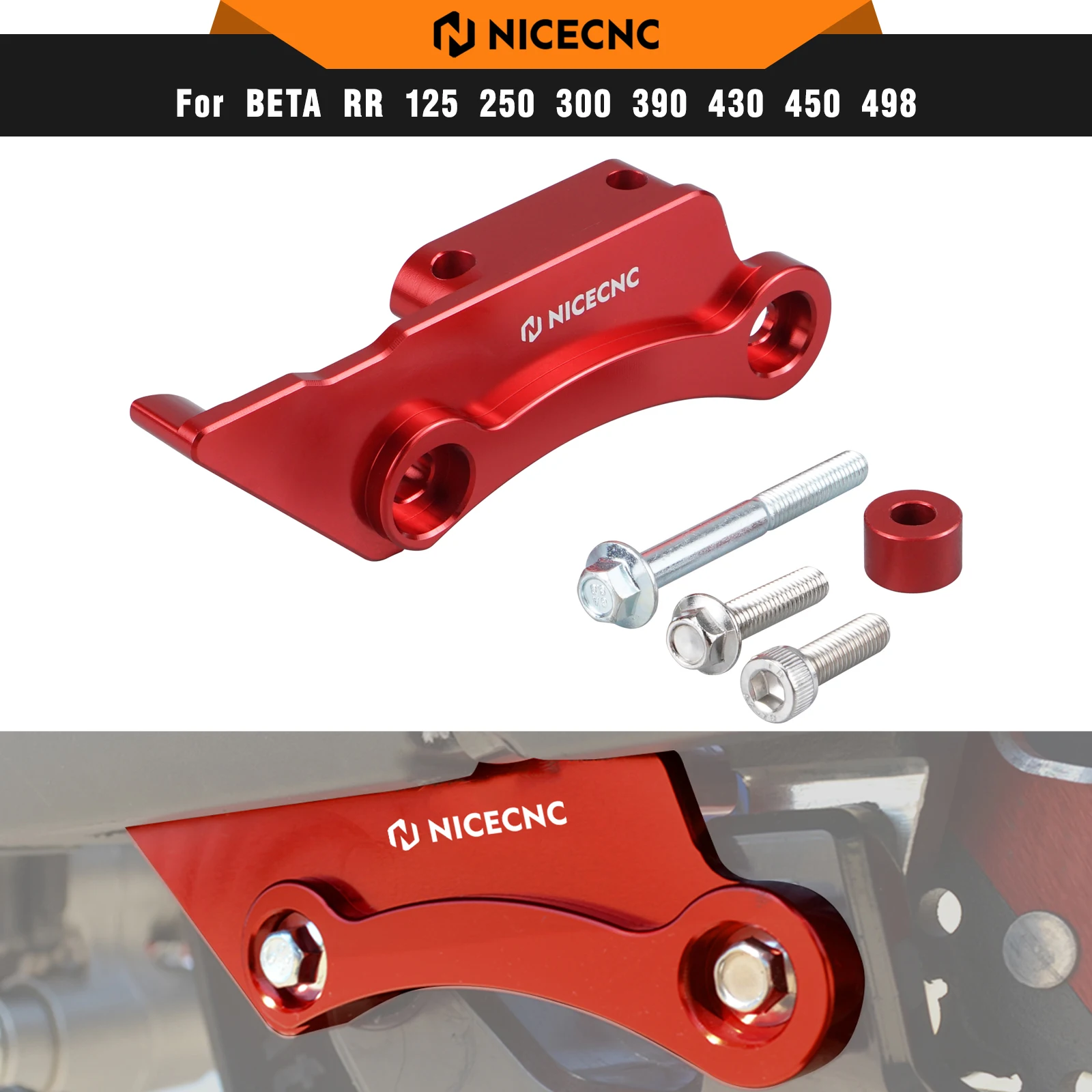 NICECNC For Beta RR 300 RR 250 2010-2024 Motocycle Aluminum Swingarm Guard  RR RR-S 350 390 400 430 450 498 500 X-Trainer 300