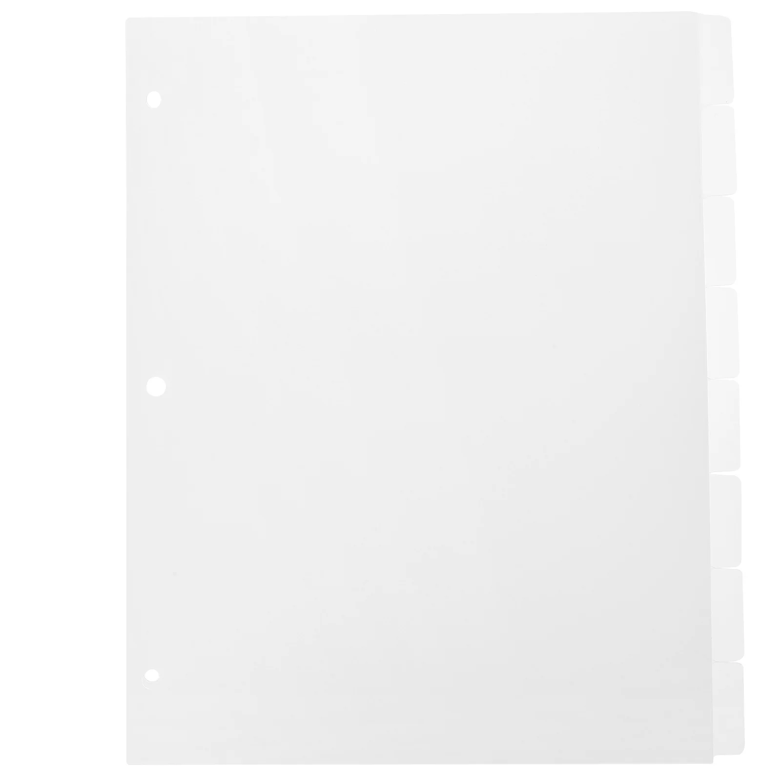 

Loose Leaf Binder Dividers Premium Tear Resistant PP Inserts for School Office Notebook Refill Separators Clear Binder Dividers