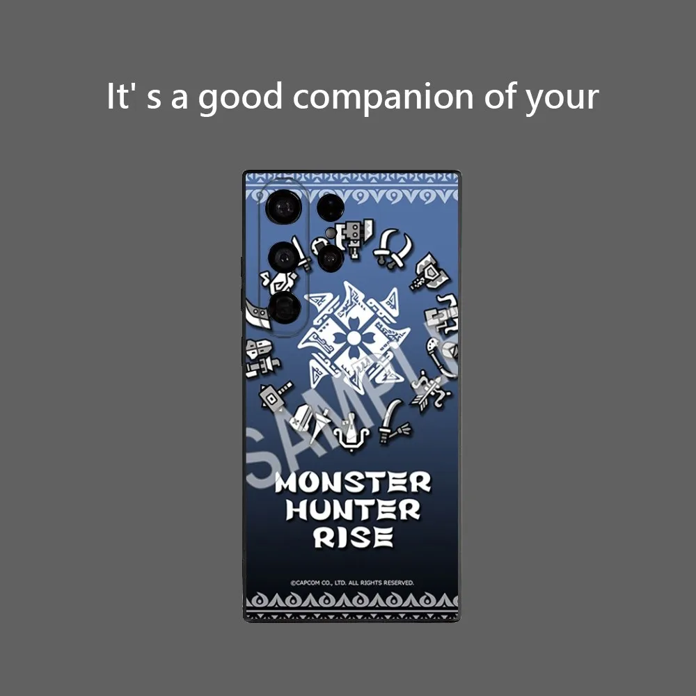 M-Monster Hunter W-Wilds Phone Case For Samsung Galaxy S25 Ultra S22 S23 S24 Ultra S21 S20 5G Protective Soft Silicone TPU Funda