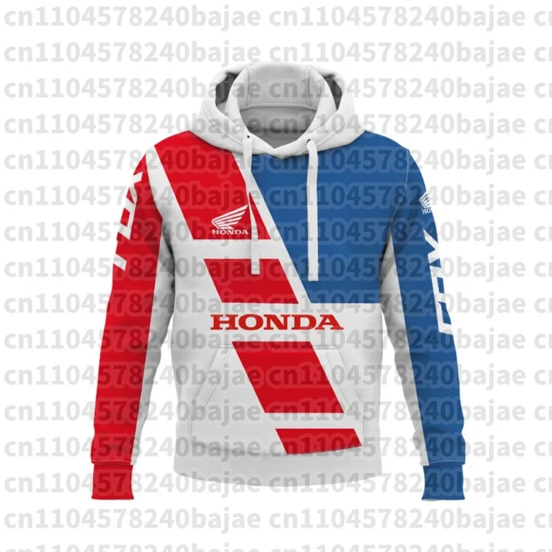 

2025 Hot Sale Honda 3D Motorcycle, Racing Long Sleeve Loose Sweatshirt, Street Casual Harajuku Jacket for Men and Women