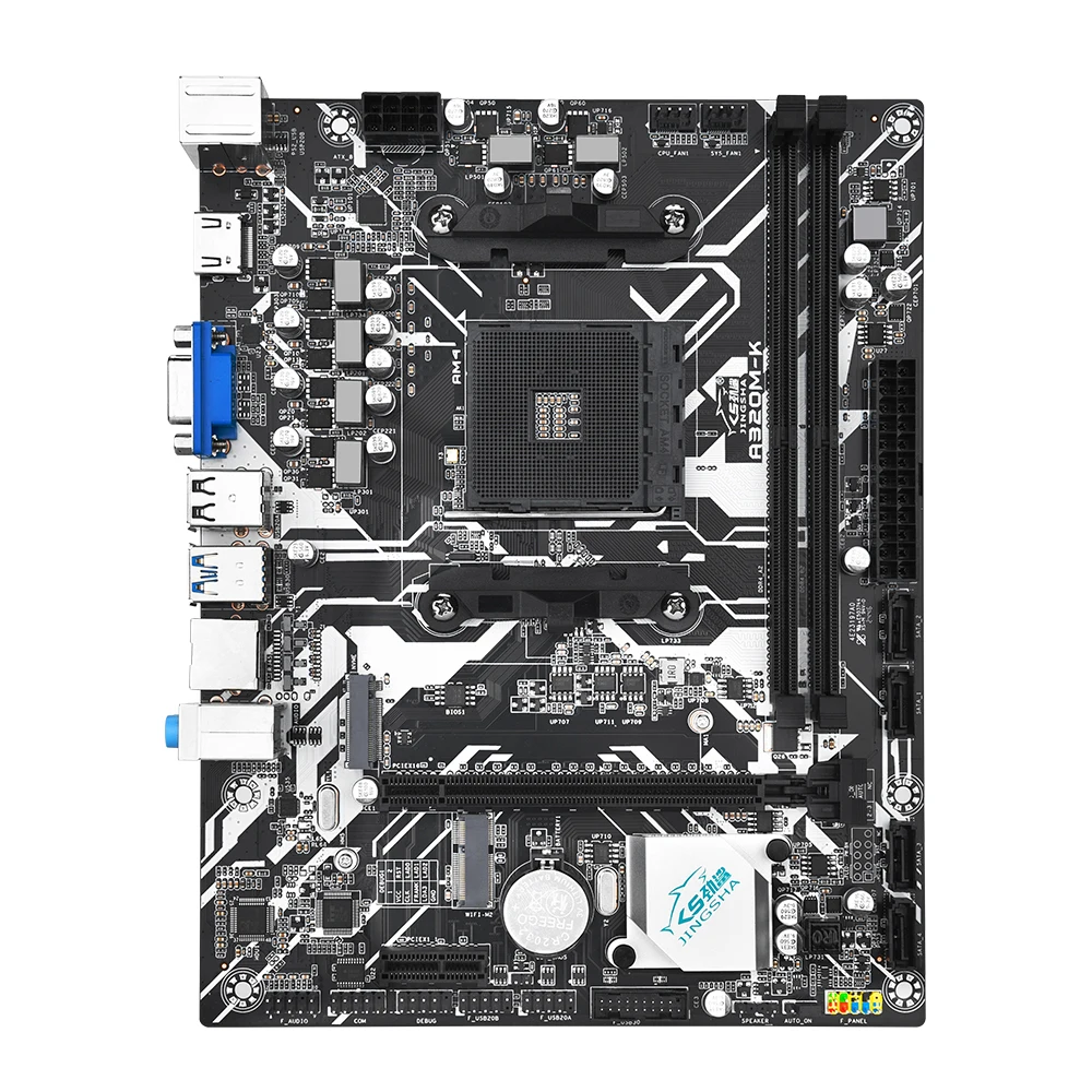 

JINGSHA A320 Motherbaord Brand-new Office Motherboard Support AM4 Processor M2 NVME 4 SATA Gigabit Lan