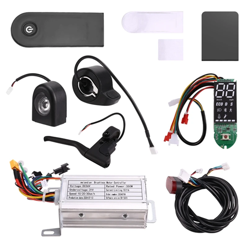 36V 350W Brushless Controller+Bluetooth Meter+Accelerator+Light+Handbrake+Cover Kit For Xiaomi M365/M365 Pro Scooter