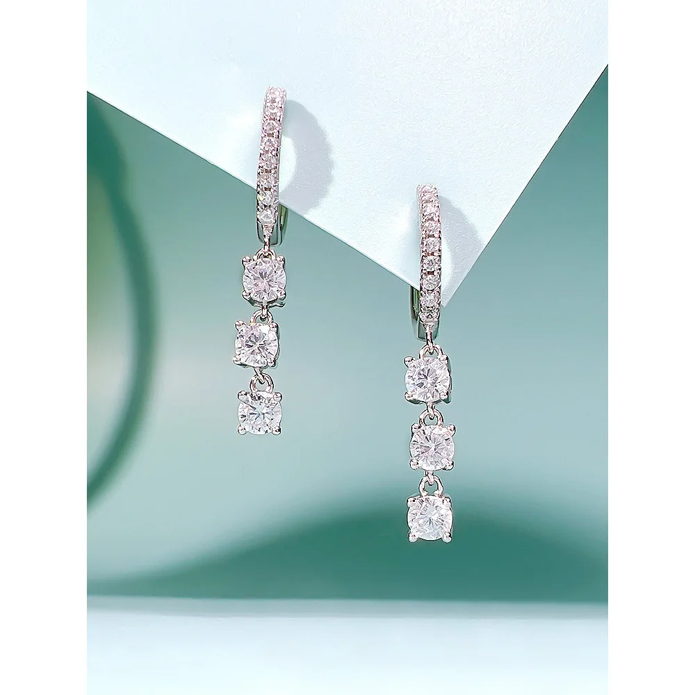 2023 New 925 Sterling Silver Small Ins Style 30 Split Loop Ear Design Everyday Versatile