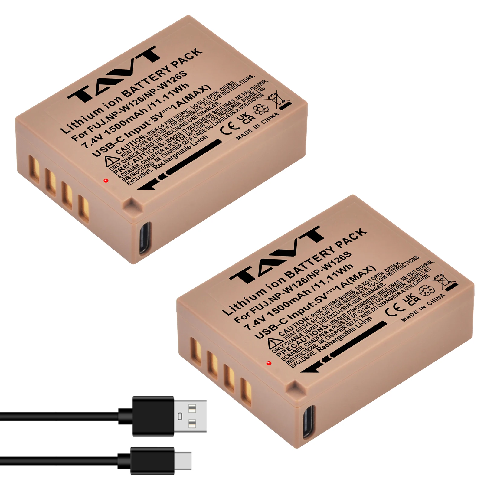 

USB NP-W126 NP-W126S Battery For Fuji X100F X-PRO1 X-PRO2 X-A1/A2/A3/A10 X-E1 X-E2 X-E2S X-E3 X-M1 X-T1/T2/T10 X-Pro3 X-T50