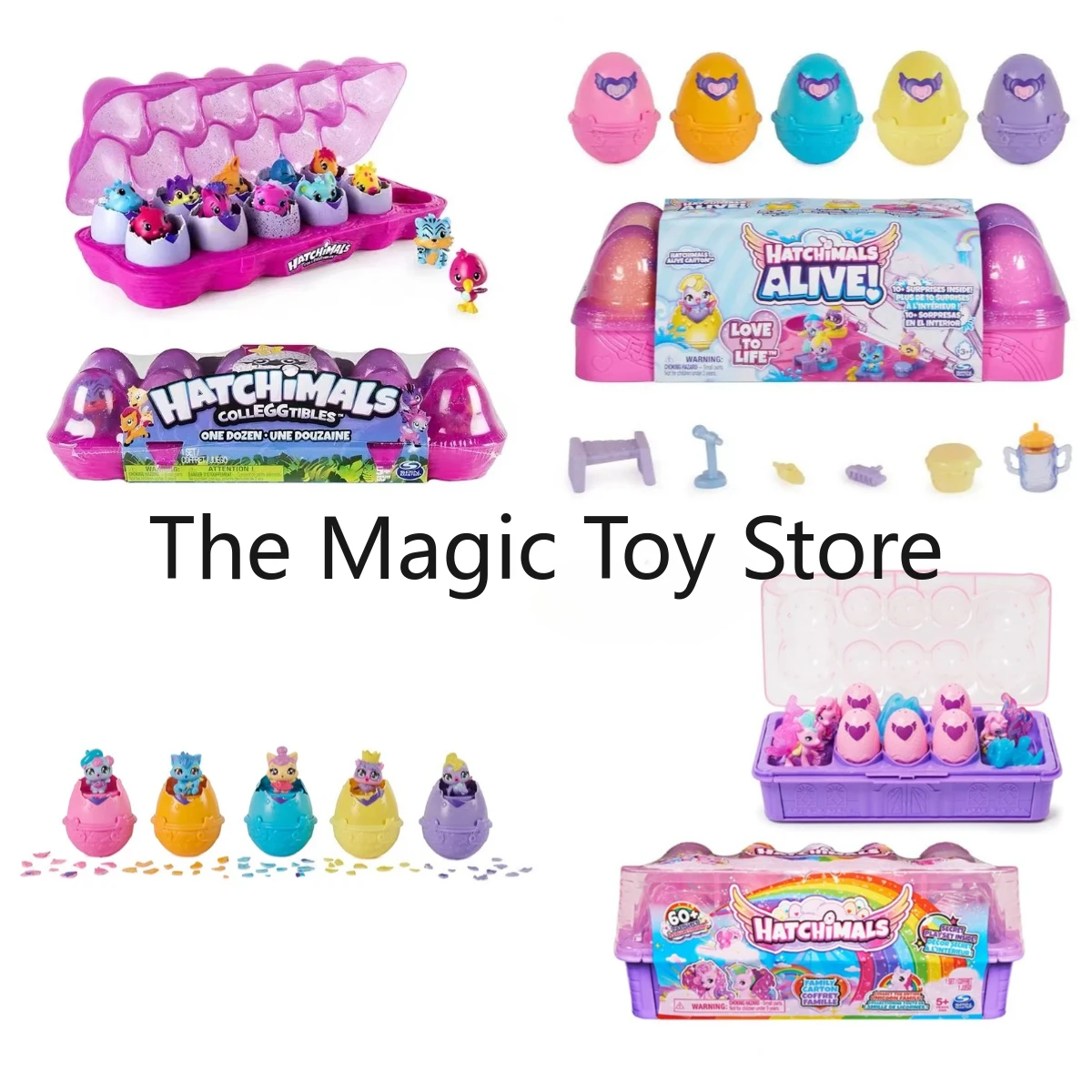 

Hatchimals Colleggtibles Wilder Wings 12-Pack Egg Carton Toys Self-Hatching Eggs Carton Season 1 Unicorn Family Carton Playset