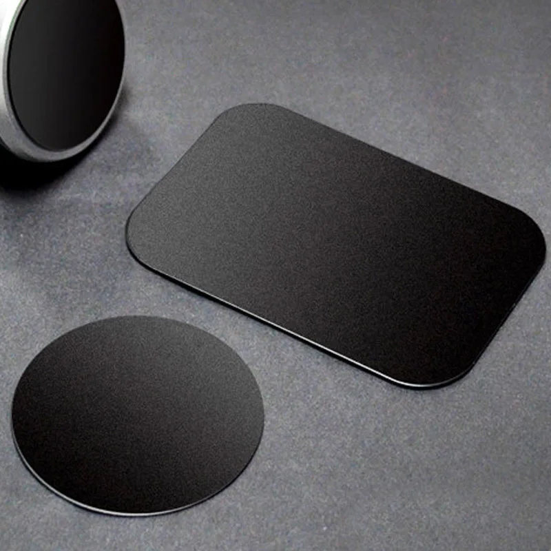 100-500pcs 30mm 35mm 40mm Scratch-resistant Black Metal Plate Disk Iron Sheet for Magnet Mobile Phone Holder