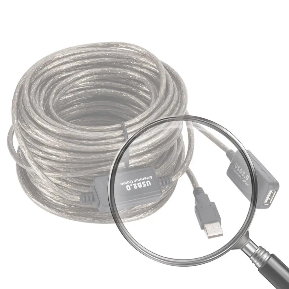 USB2.0 Extension Cable Male to Female Active Repeater Network Card Extender Cord