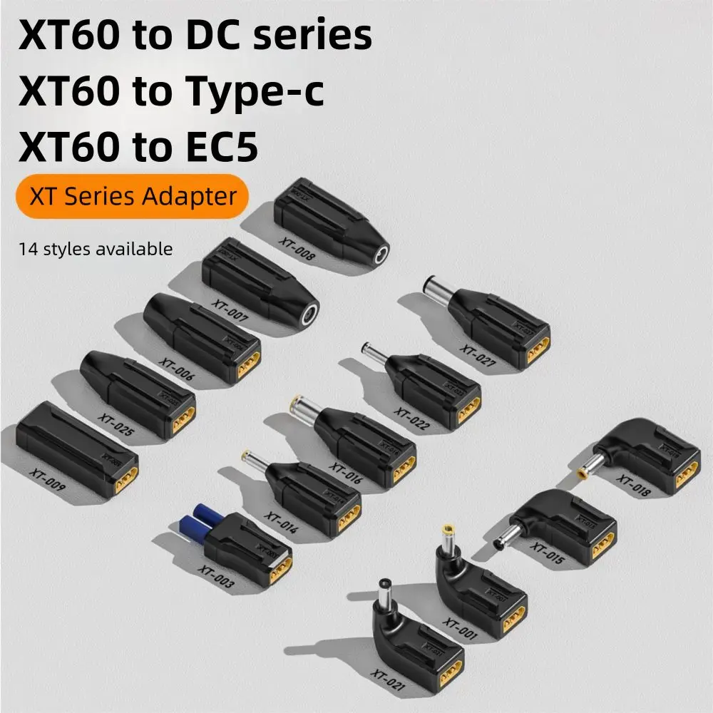 5525 7450 USB C to XT60 Adapter 100W 20V/5A DC Charging Adapter Universal for Airplane Model Energy Storage Outdoor Power