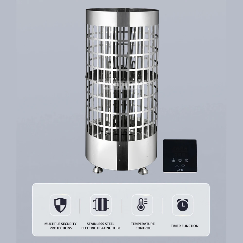 6kw/9kw/12kw/15kw/18kW Stainless Steel Electric Dry Sauna Heater with External Control – Sauna Room Equipment