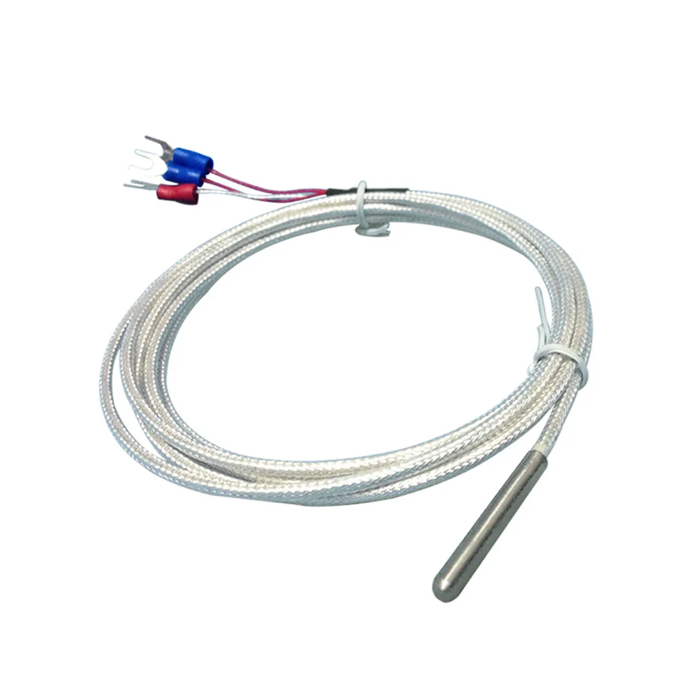 Waterproof 3 wires pt100 RTD 100cc 200cc 300cc Industrial Stainless Steel Probe Thermocouple Temperature Sensor