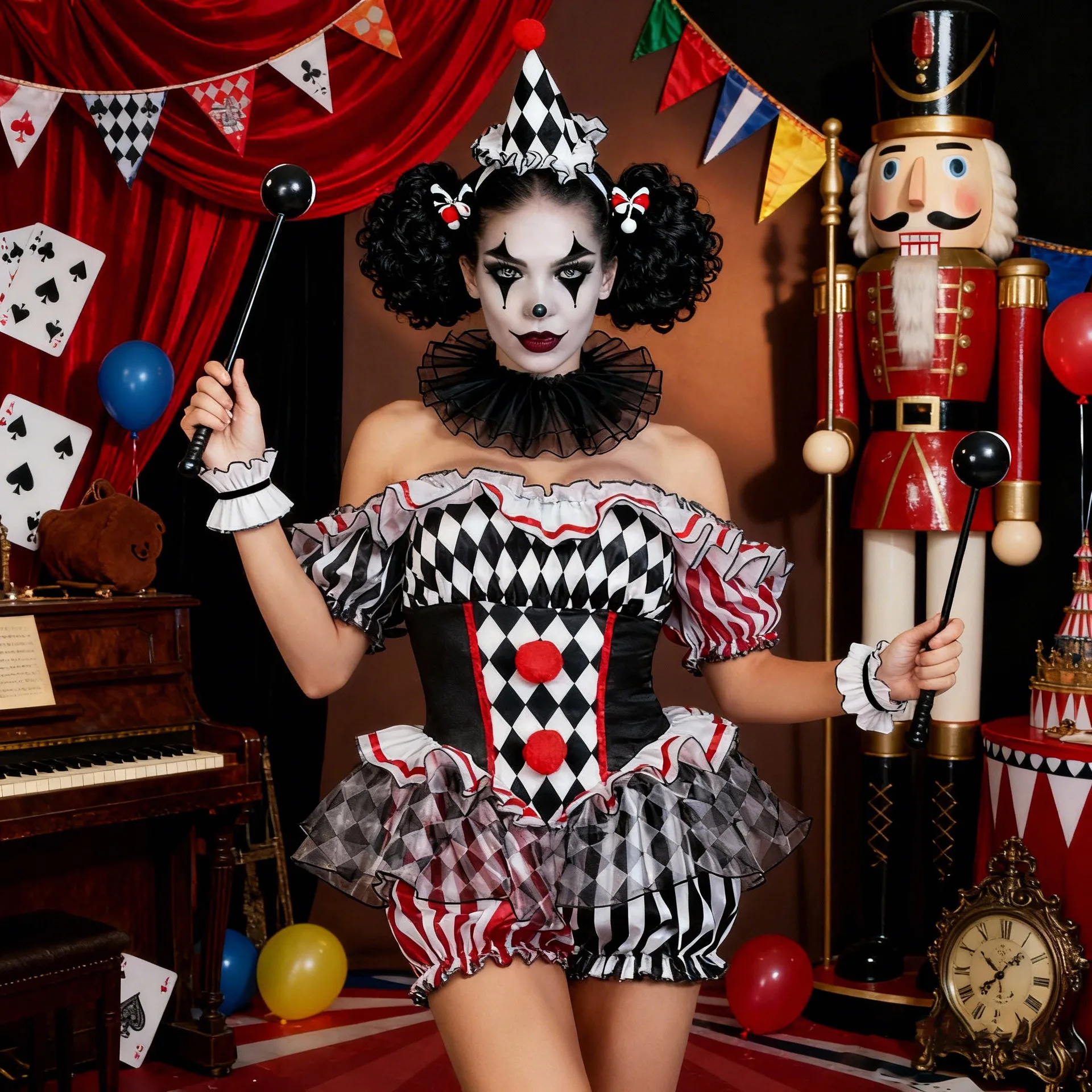 Combinaison Clown Sexy Femme – Dompteuse de Cirque – photo 6