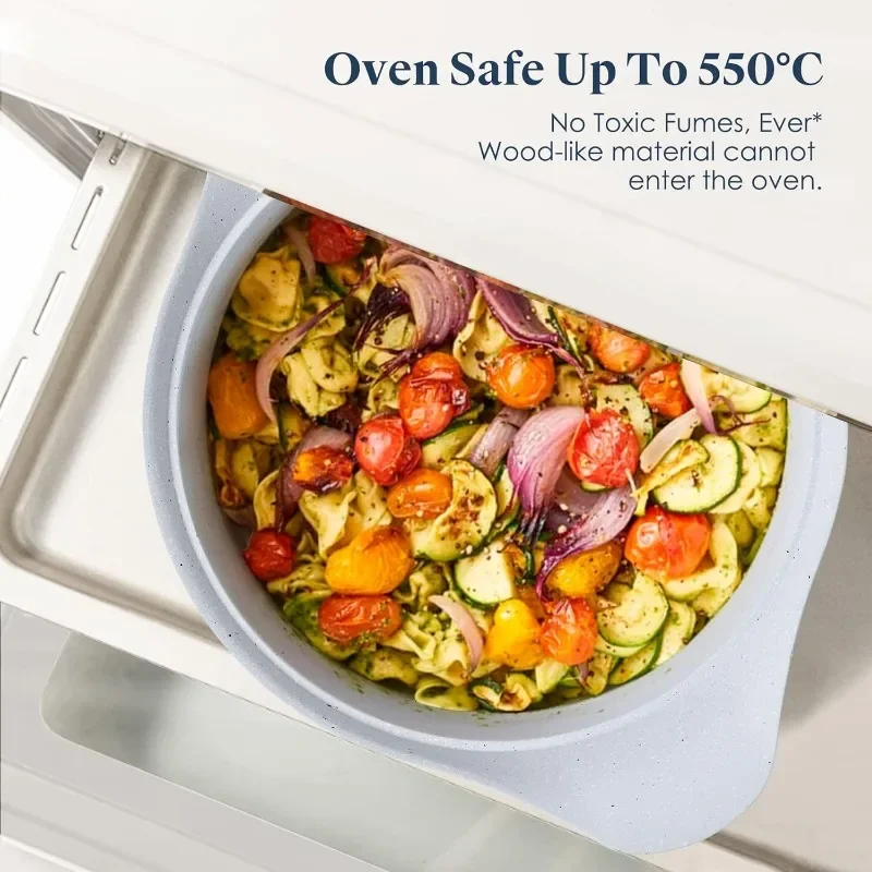 

Cross-borde 10 Piece Set Maifan Stone Wok Marble Non-Stick Pan Frying Pan Milk Pot Soup Pot Household Pot Set Induction Cooker U