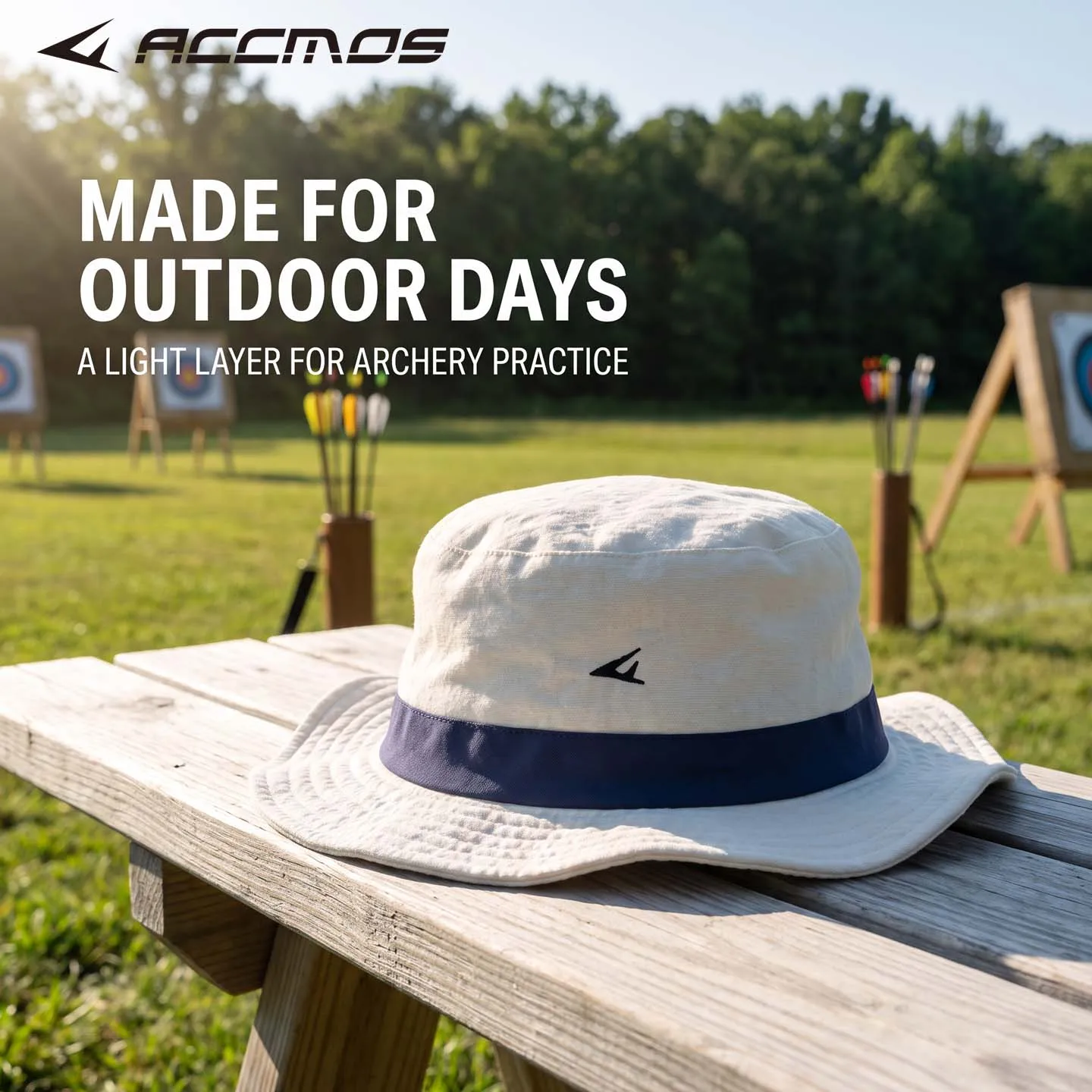 Archery sun hat sun protection bucket hat M L pure cotton, sweat absorbing, breathable, fast drying, lightweight and comfortable