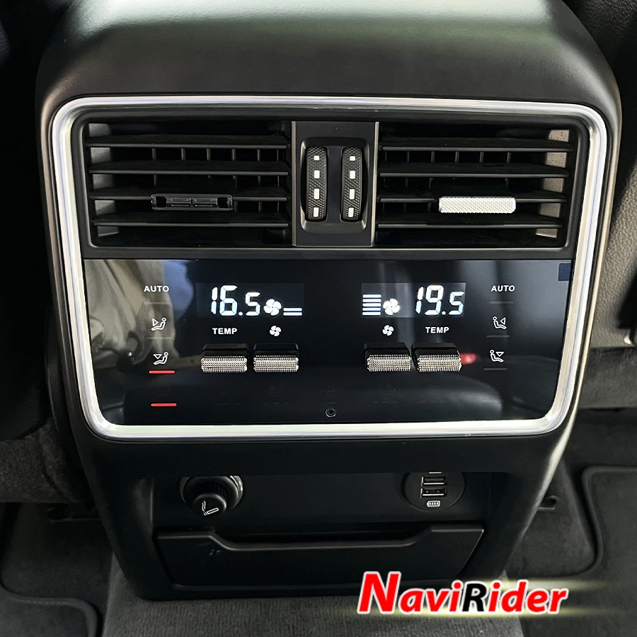 For Porsche Cayenne 2018-2023 Rear Seat Climate Control Panel AC Control Board Plug And Play Car Interior Upgrade Accessories