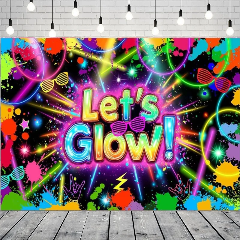 Photography Dark Cloth - Fundo Fotográfico Neon Glow que Brilha