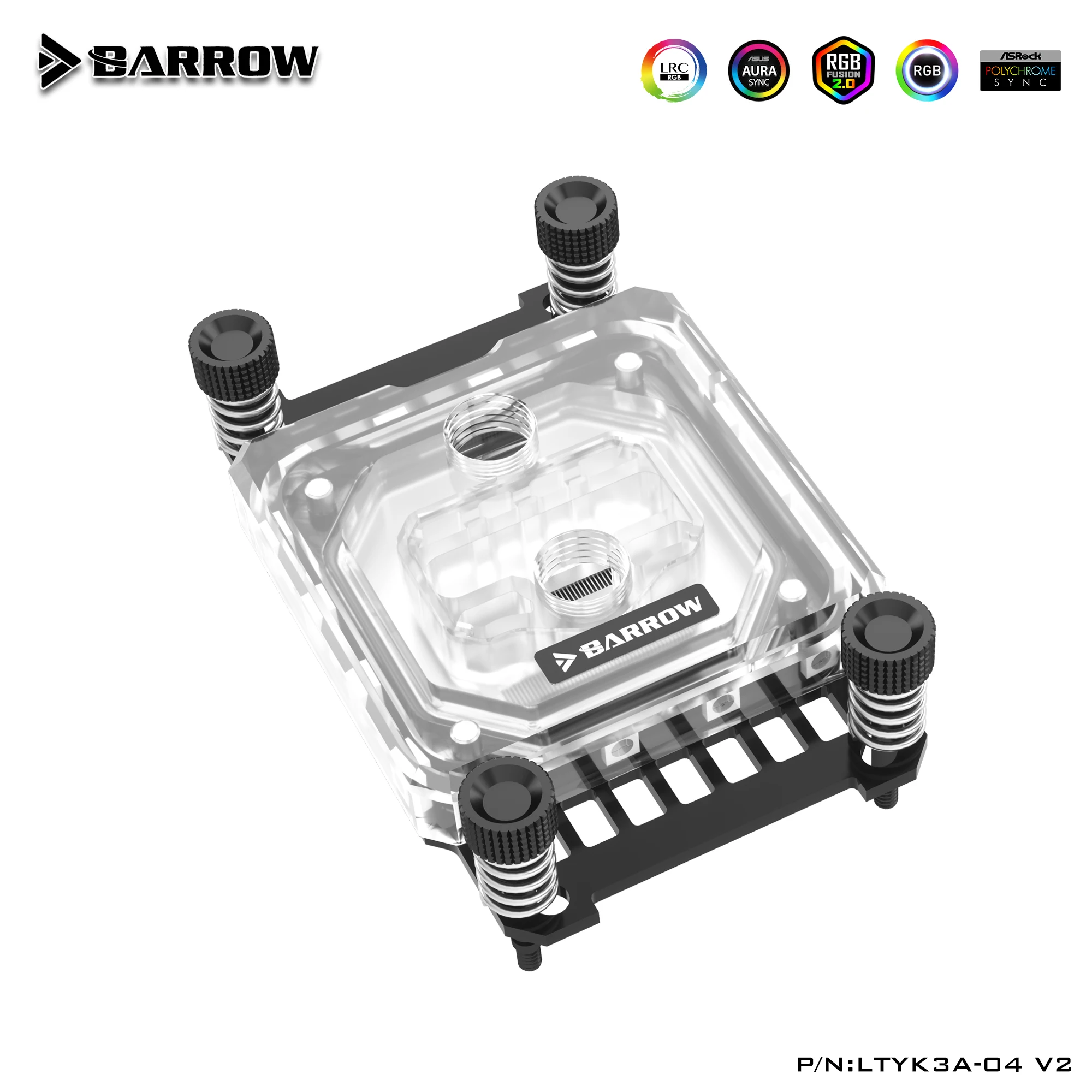 

Barrow LTYK3A-04 V2 LRC2.0 RGB блок водяного охлаждения процессора для AMD FM1 FM2 AM2 AM3 AM4