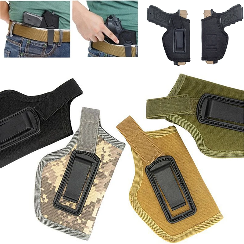 

Тактическая кобура с сумкой-клипсой для G19 G17 IWB, левая и правая универсальная сумка для оружия, скрытая кобура для переноски, тренировочная кобура для пистолета