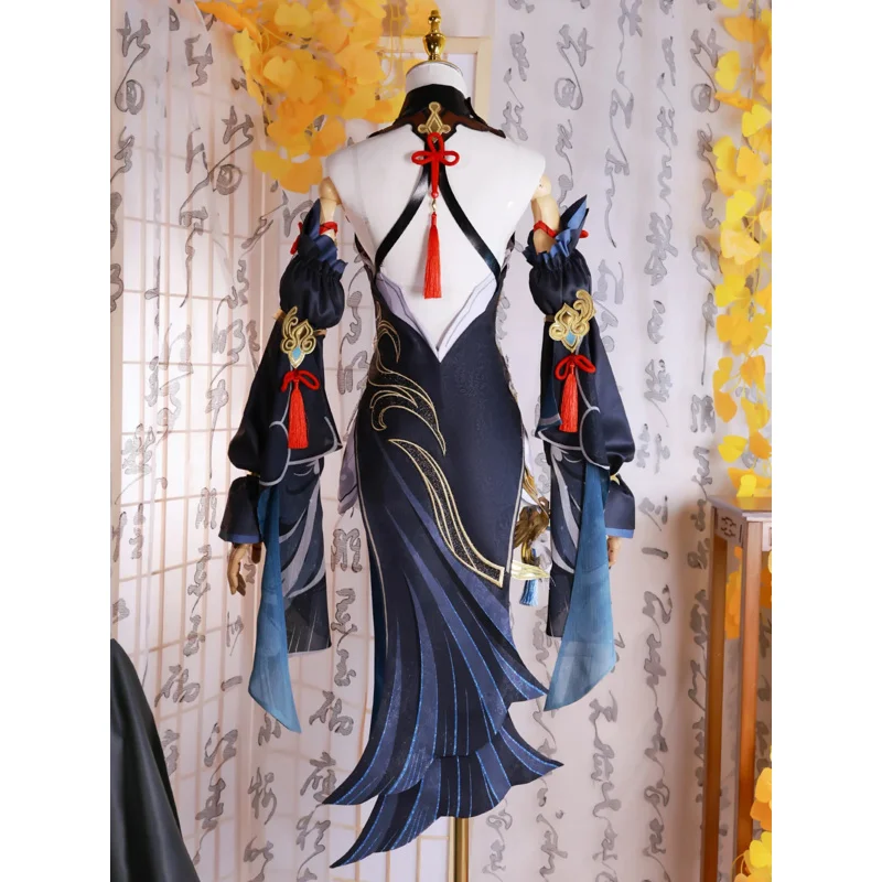 

2025 New Frostflower Dew Shenhe Cosplay Costume Genshin Impact Adult Uniform Wig Anime Halloween Costumes Women Game Char ☆wrl☆