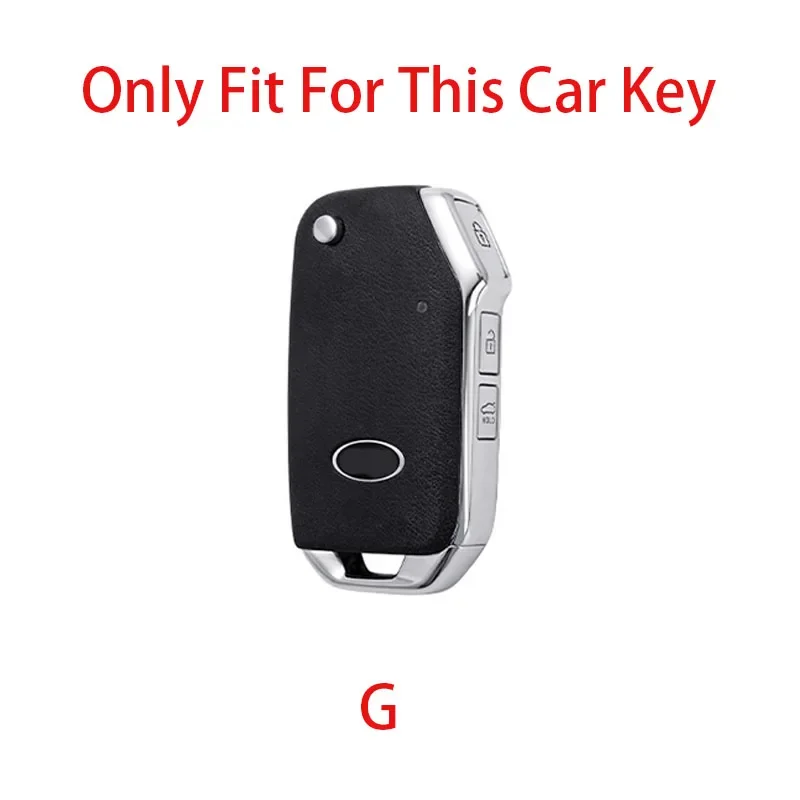 Zinc Alloy Key Case Cover Shell For KIA Sportage R Stinger GT Sorento Ceed CD Cerato Forte SELTOS 2018 2019 Auto Accessories