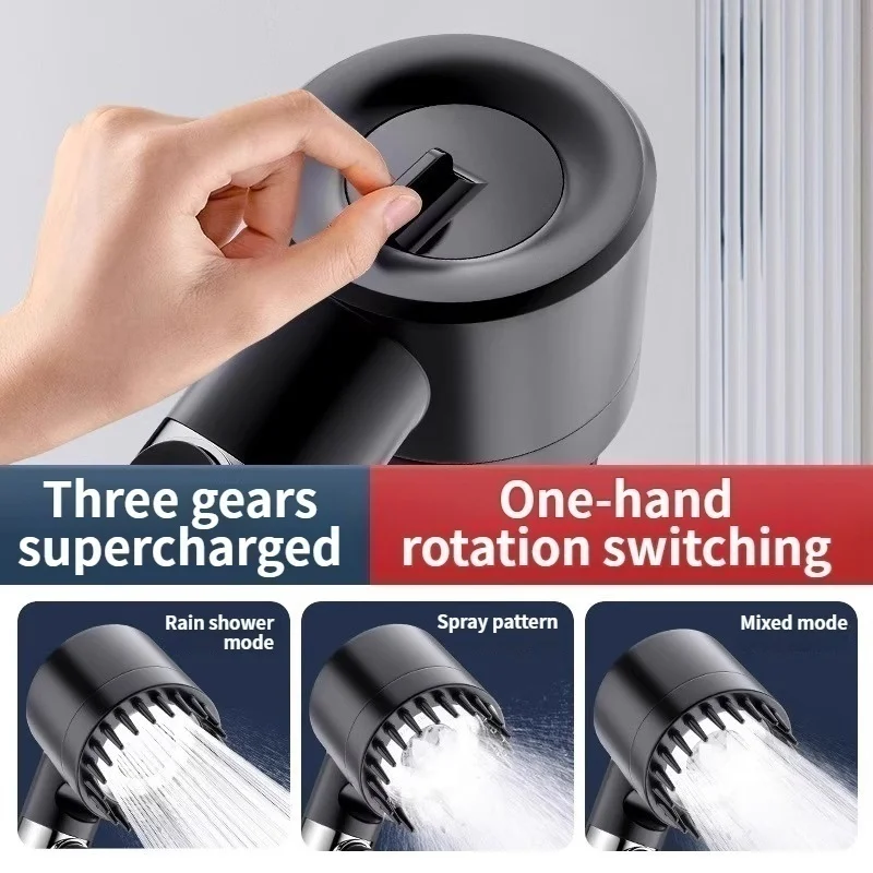 Pommeau de douche amélioré, forte pression, support de pulvérisation de salle de bain, pomme de Lotus pour une expérience de douche améliorée