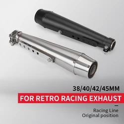 X4 fit for the 38/40/42/45MM,Original Retro Performance Exhaust, 125cc, Motorcycle Exhaust pipe