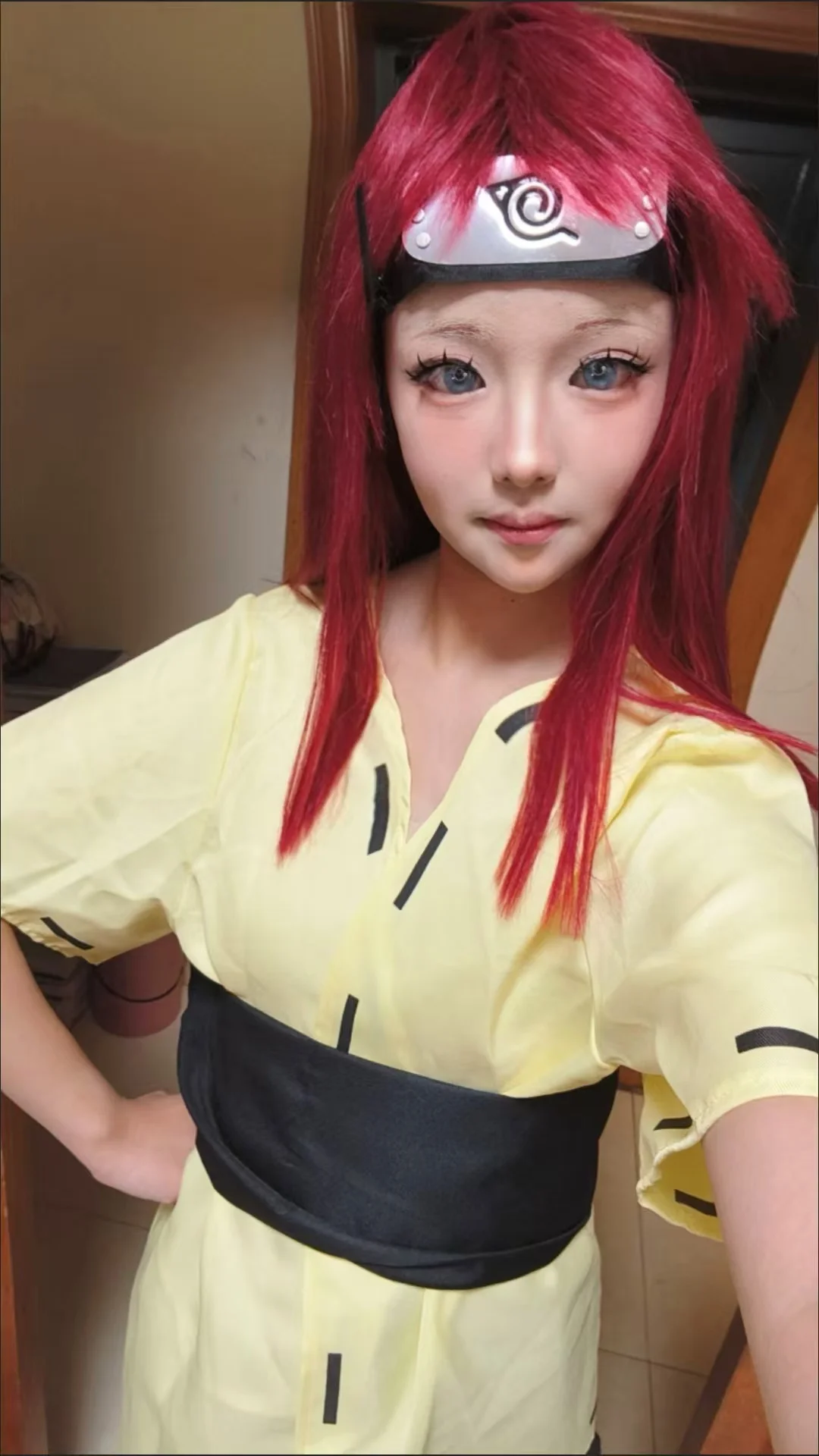 

Anime Kushina Cosplay Set Full Costume for Comic Con and Events