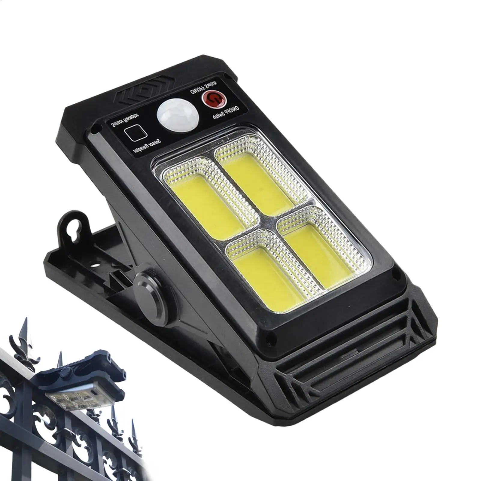 

Солнечный светильник для двора, декоративный водонепроницаемый зажим на солнечных батареях, уличный светильник для дорожки, заднего двора, террасы, балкона