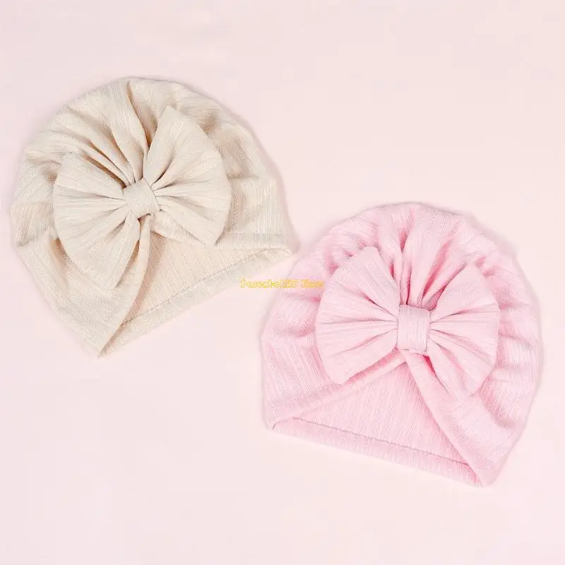 WXTD Topi Beanie Bayi Baru Lahir untuk Turban Bayi Topi Bayi Baru Lahir Topi Tengkorak Lembut Bayi Topi Ikatan Simpul Elastis