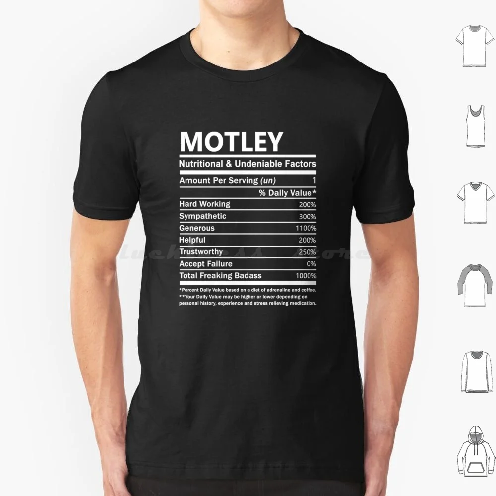 Motley Nutritional And Undeniable Name Factors T Shirt Men Women Kids 6xl Band Music Heavy Metal Judas Priest Metal 80s